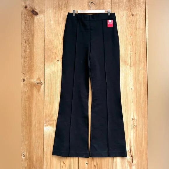 SPANX Black High-Rise Bootcut Flare Pants - Picture 2 of 8
